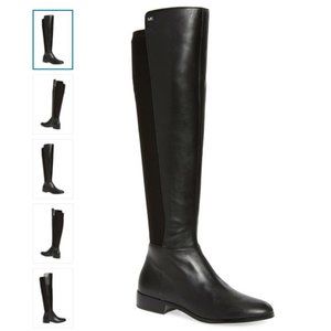 Michael Kors Stretch Back Riding Boots - Black